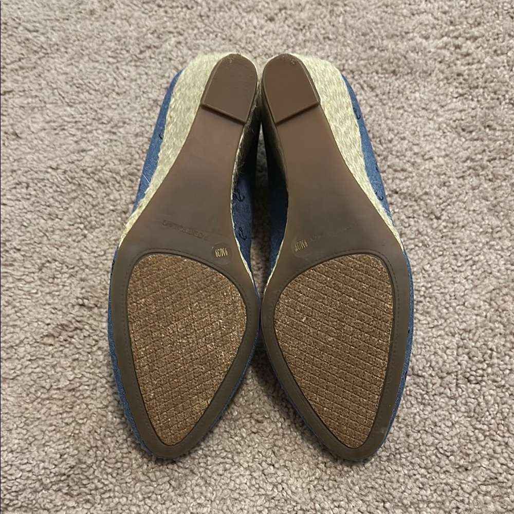 Sole Society Blue Denim Wedges - Picture 5 of 5
